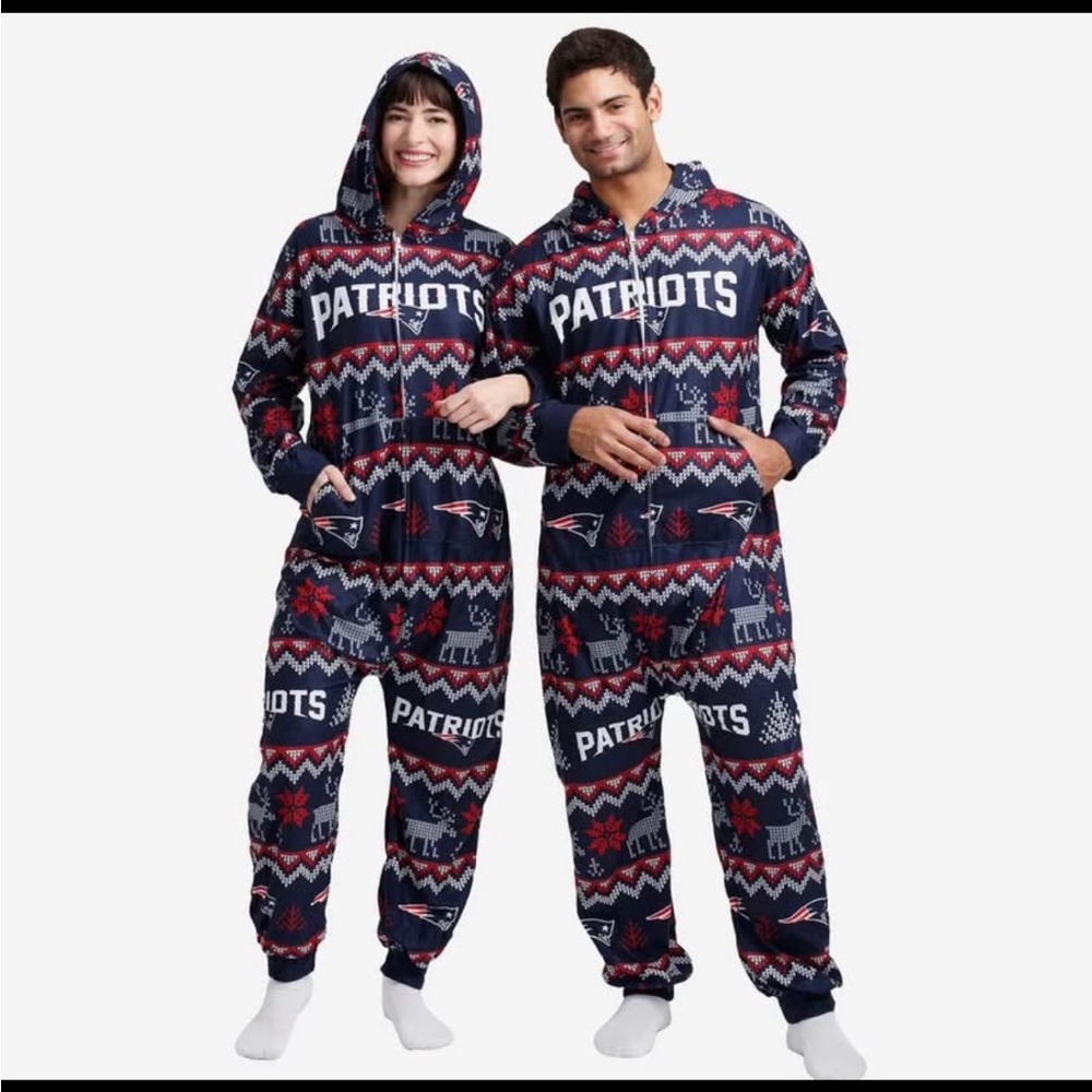 New England Patriots Unisex Holiday Pajamas